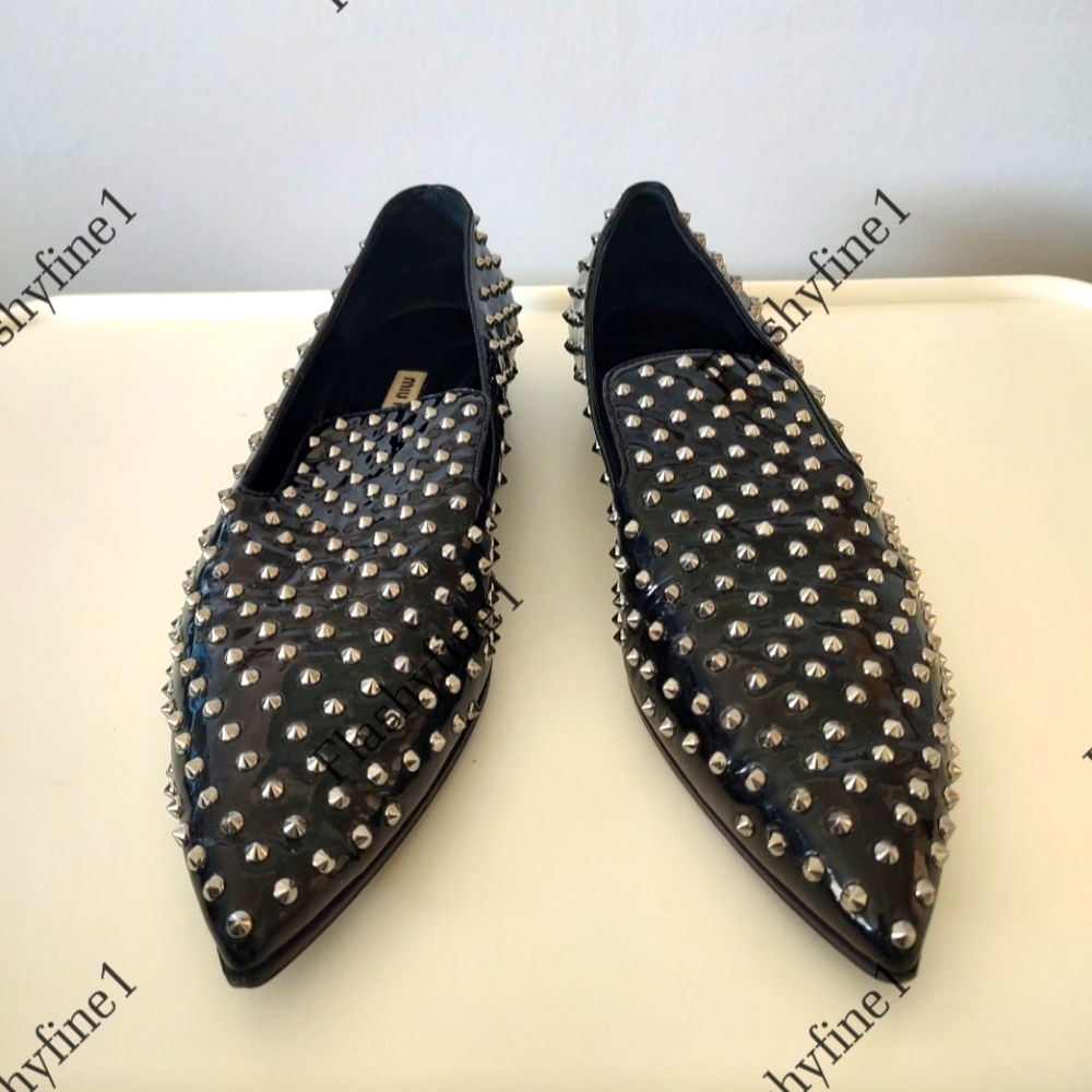 Miu Miu studded loafers
